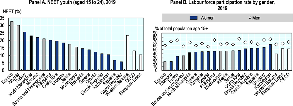 Figure 14.3. Young workers and women need to be activated according to their potential